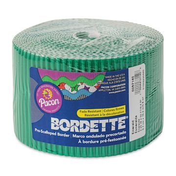 Open in modal - Bordette Scalloped Border - 2-1/4" x 50 ft, Emerald