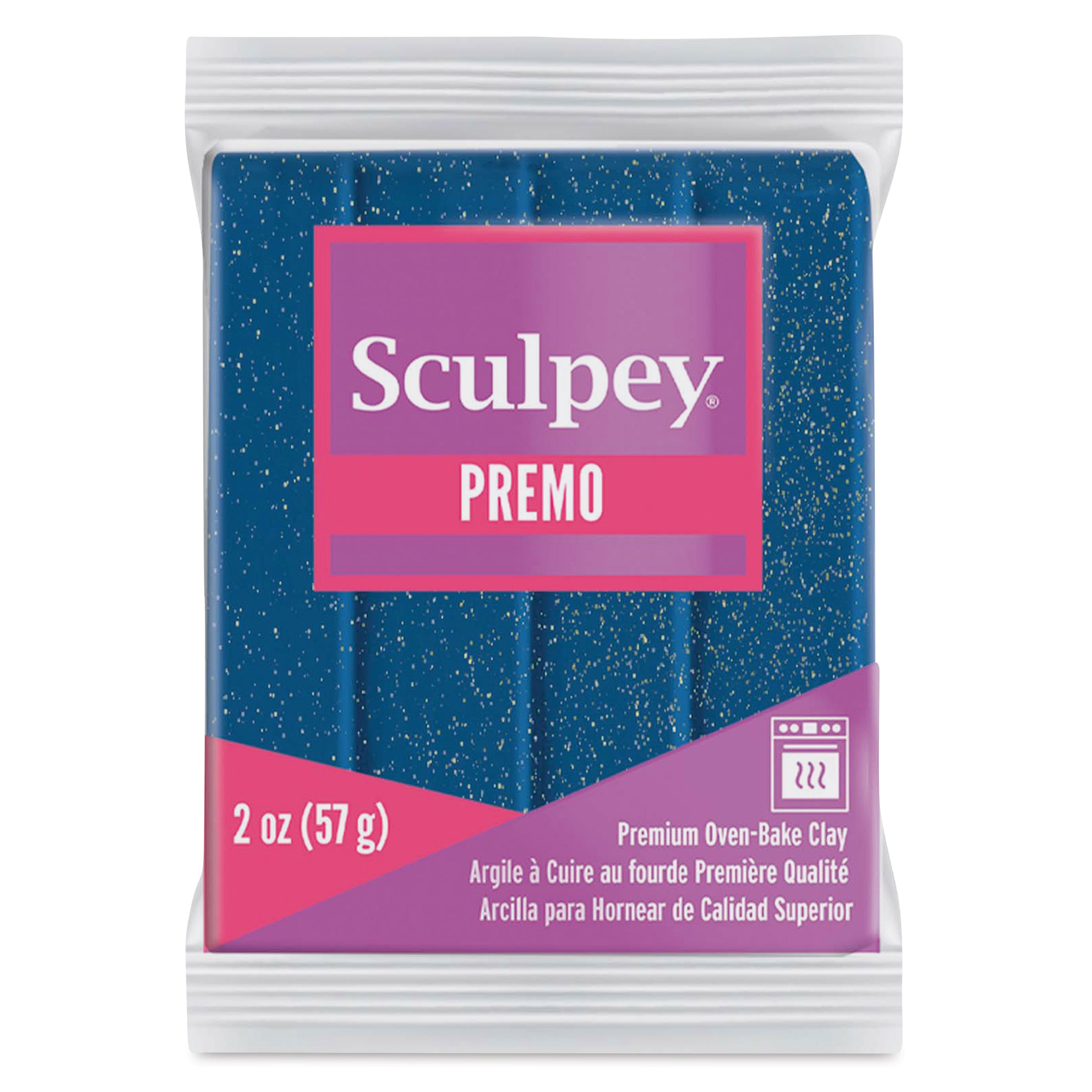 Sculpey Premo Premium Oven-Bake Clay 2oz-Gray Granite