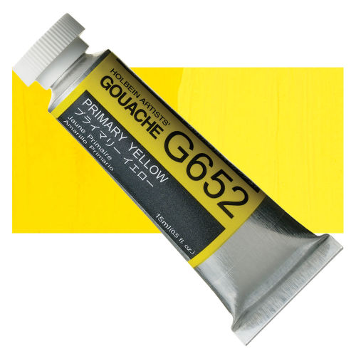 Holbein Artists' Gouache - Primary Yellow, 15 ml tube