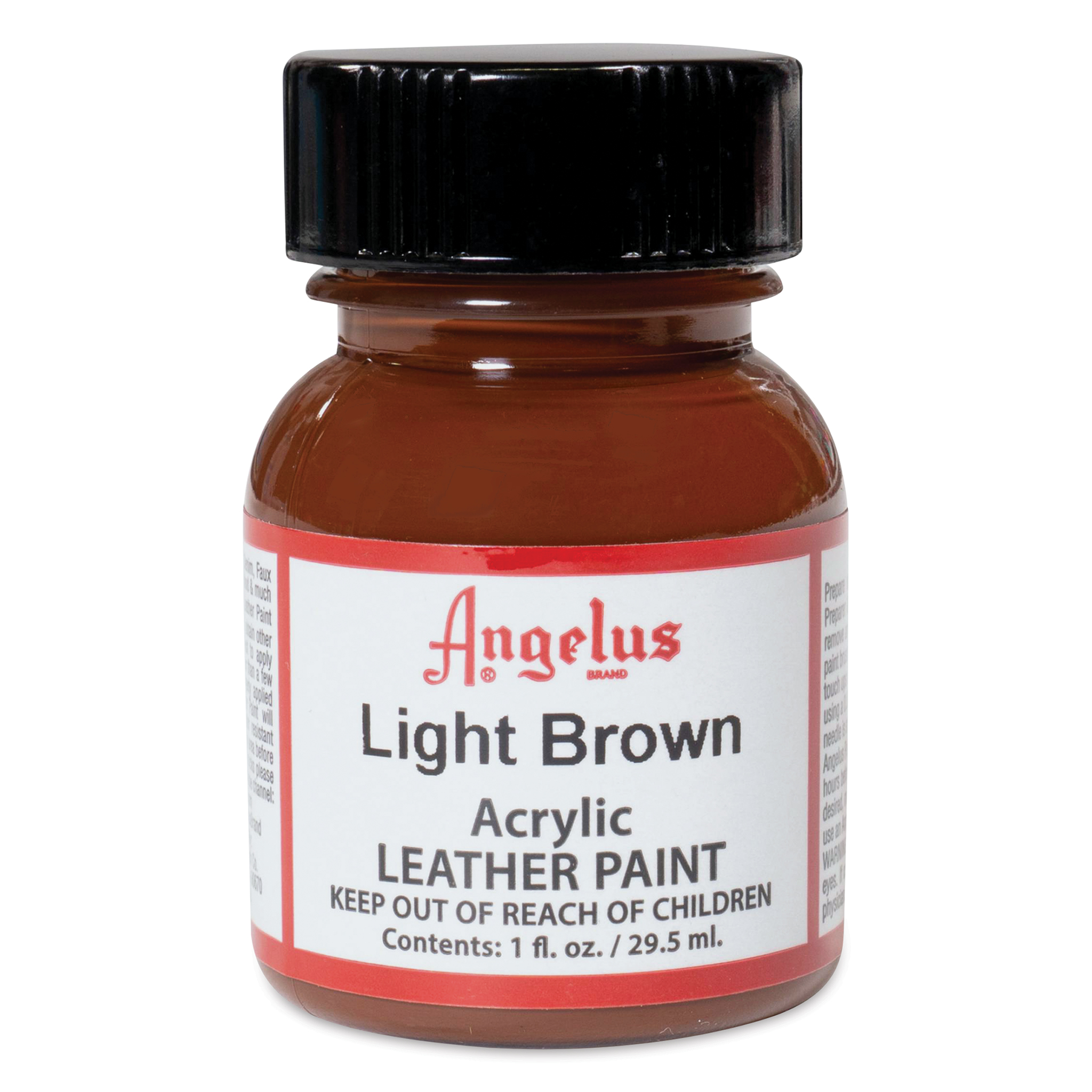 Angelus Acrylic Leather Paint - Light Brown, 1 oz