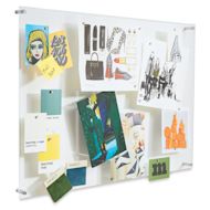 Wexel Art Easy Change Memo Board  - 27" x 39", Silver Hardware