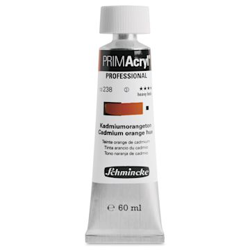 Open in modal - Schmincke Primacryl Professional Acrylic Paint - Cadmium Orange Hue, 60 ml Tube