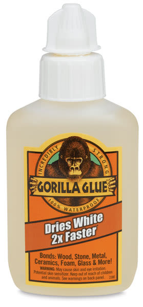 Gorilla Glue - Front of 2 oz Fast Cure Gorilla Glue bottle