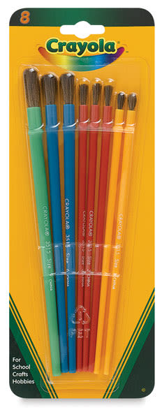  Crayola Round Synthetic Paint Brush Set