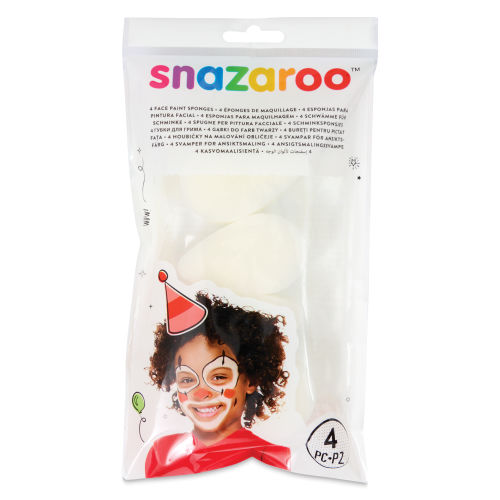 Snazaroo Makeup Sponges for Face Paint 4 pcs