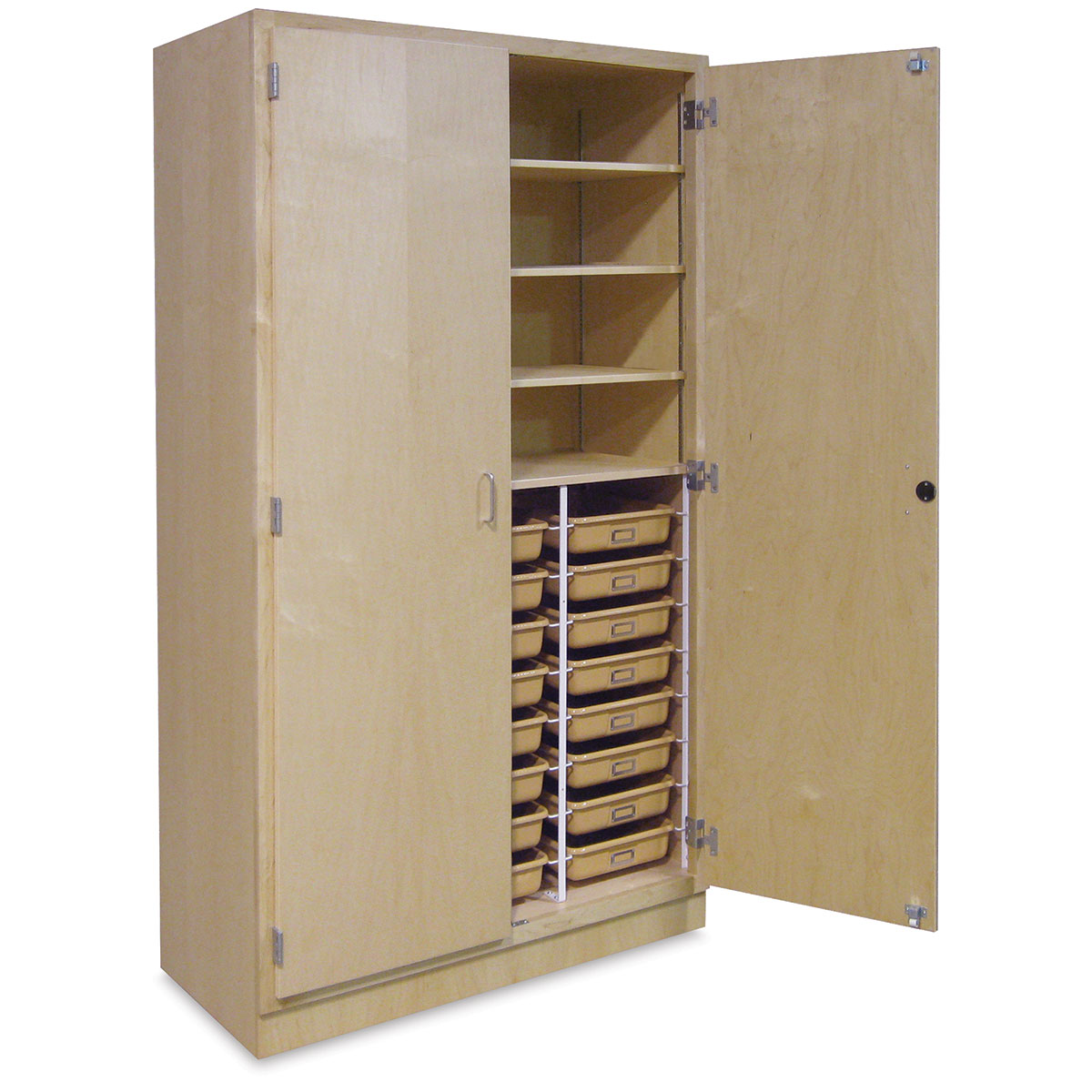 Hann Tote Tray Storage Cabinet 24 Trays 48 X 84 X 22 BLICK Art   51218 1001 4ww 