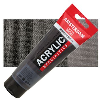Open in modal - Amsterdam Standard Series Acrylic - Metallic Black, 120 ml tube with swatch