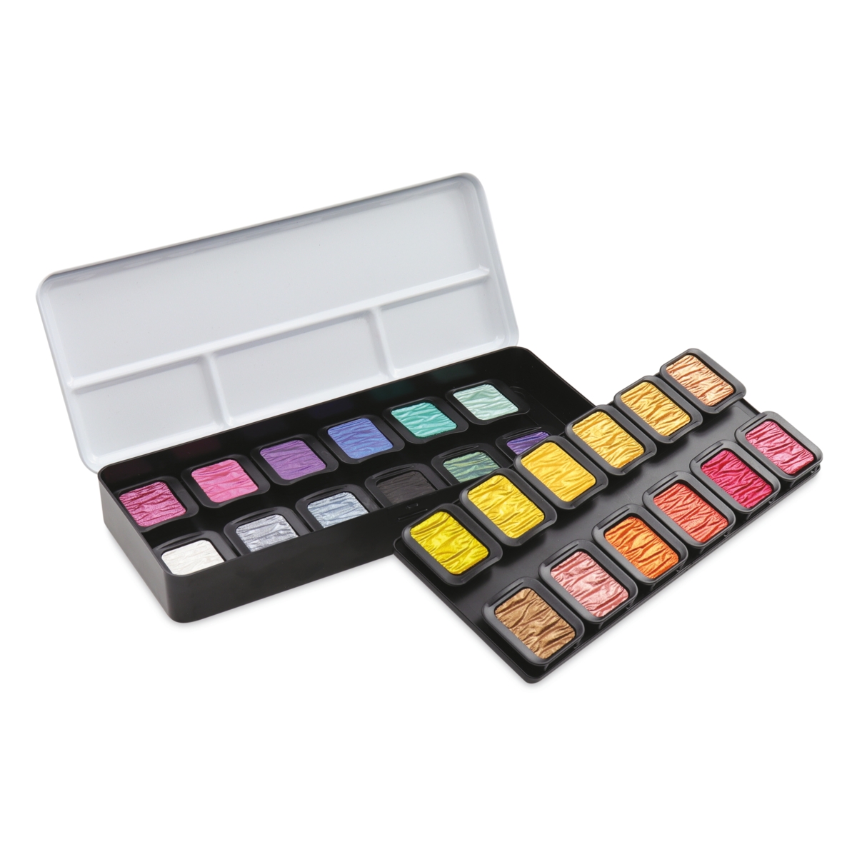 【永遠出品】FINETEC Pearlescent Colours Finetec Pearlescent Colorful Watercolor Set, 24 Colors