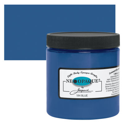 Jacquard Neopaque Acrylics - Blue, 8 oz jar