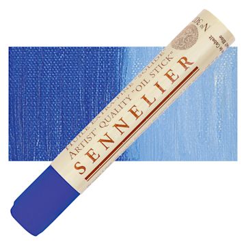 Open in modal - Sennelier Artists' Oil Stick - Cobalt Blue 38 ml stick and swatch