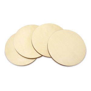 Craft Medley Wood Coasters - Round, Package of 4