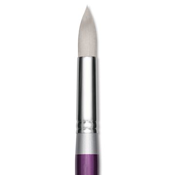 Open in modal - Silver Brush Silver Silk 88 Synthetic Brush - Short Handle, Jumbo Round, Size 26, close-up