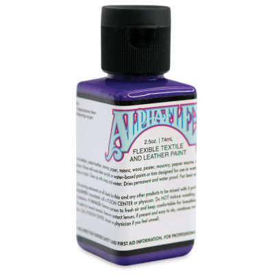 Alpha6 AlphaFlex Textile and Leather Paint - Alpha Purple, 74 ml, Bottle