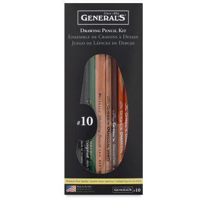 General's Drawing Pencil Set No. 10 - Front of Package showing pencils