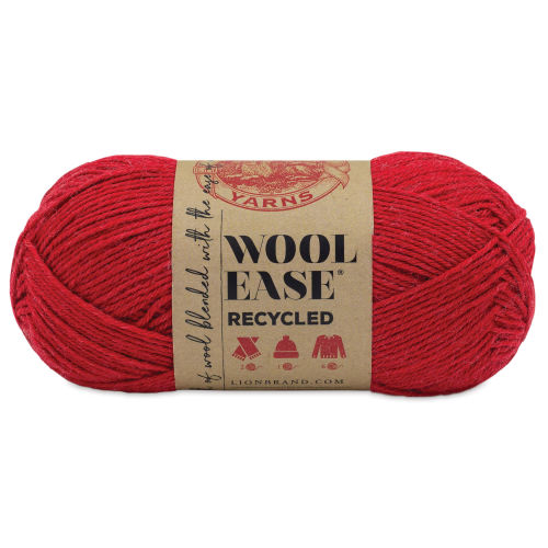 Lion Brand Wool-Ease Recycled Yarn - Red, 196 yds