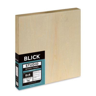 Blick Studio Artists' Wood Panel - Flat Cradle, 8" x 8", 7/8" Cradle