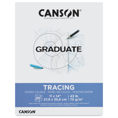 Canson Graduate Tracing Pad - 11 x 14, 20 Sheets