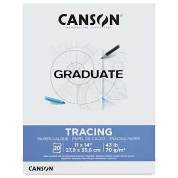 Open in modal - Canson Graduate Tracing Pad - 11" x 14", front cover