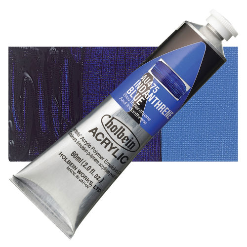 Holbein Heavy Body Artist Acrylics - Indanthrene Blue, 60 ml tube