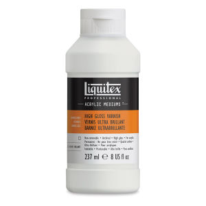 Liquitex Acrylic Varnish - High Gloss, 8 oz bottle
