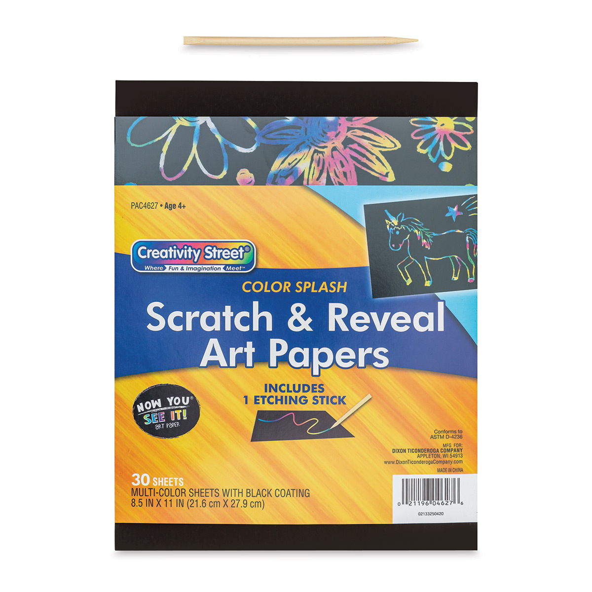 Colorations® Scratch Art Boards -100 boards with 20 sticks