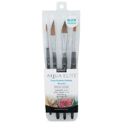 Princeton : Aqua Elite : Synthetic Kolinsky Sable : Watercolour Brush :  Series 4850 : Short Handle : Round : Size 6 - Princeton : Aqua Elite -  Princeton - Brands