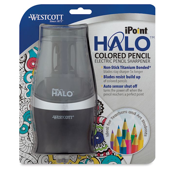 Westcott iPoint Halo Electric Colored Pencil Sharpener BLICK Art