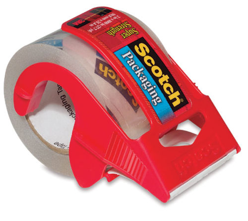 Scotch Packaging Tape with Dispenser, 1.88 x 38.2 - 2 rolls