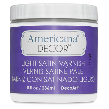 DecoArt Americana Decor Varnish - Light Satin, 8 oz jar