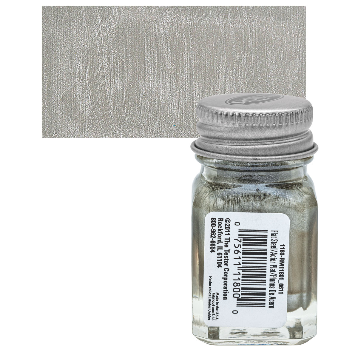 Testors Enamel Paint - Steel, 1/4 Oz Bottle | BLICK Art Materials