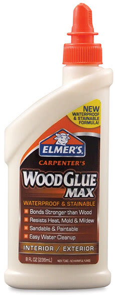 Elmer's Stainable Wood Glue - Front of 8 oz bottle