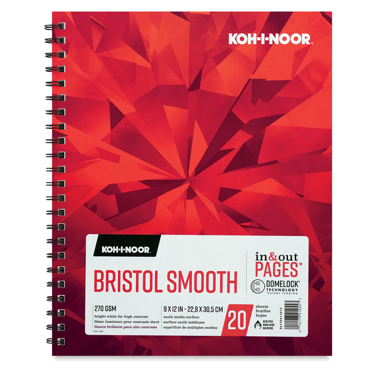 Koh-I-Noor Bristol Pad, 20 Sheets, Smooth, 19in x 24in
