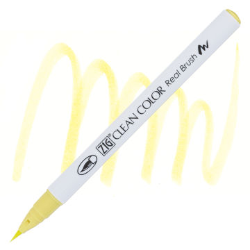 22197 Zig Clean Color Real Brush Pen - Pale Yellow