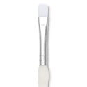 Royal & Langnickel Soft Grip White Taklon Brush - Bright, Short Handle, Size 2