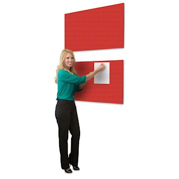 Open in modal - Screenflex Acoustical Panel - 42" x 22", Primary Red