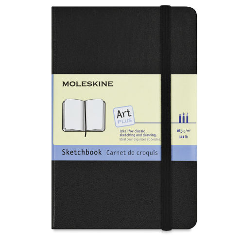 Moleskine Sketchbook - Black, Pocket, 5-1/2 x 3-1/2