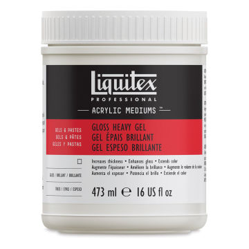 Liquitex Medium - Heavy Gel Medium, Gloss, 16 oz jar