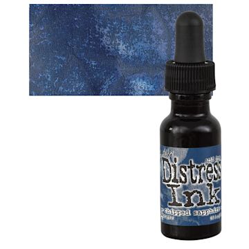 Open in modal - Ranger Distress Ink Pad Re-Inker - Chipped Sapphire bottle and swatch