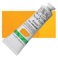 Winsor & Newton Artists' Oil Color - Cadmium Free Yellow, 37 ml, Tube with Swatch
