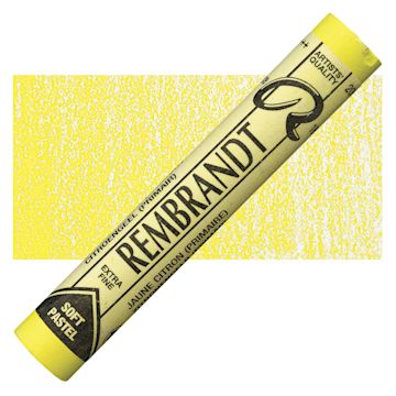 Open in modal - Rembrandt Soft Pastel - Lemon Yellow 205.5 pastel and swatch