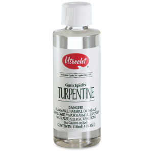 Utrecht Pure Gum Turpentine - 4 oz bottle