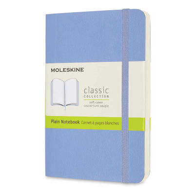 Moleskine Classic Soft Cover Notebook - Light Blue, Blank, 5-1/2" x 3-1/2"