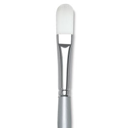 Silver Brush Silverwhite Synthetic Brush - Filbert, Long Handle, Size 8