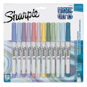 Sharpie Ultra-Fine Point Markers - Mystic Gem Colors, Set of 12