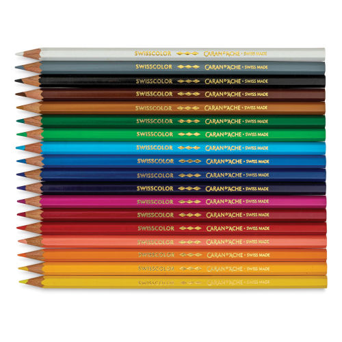 Caran D'Ache Swisscolor Colored Pencils - Set of 18