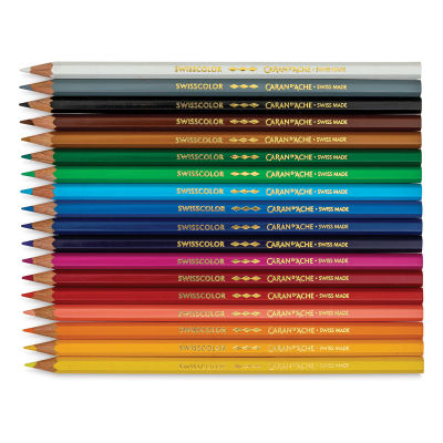 Caran D'Ache Swisscolor Colored Pencils - Set of 18 (set contents)