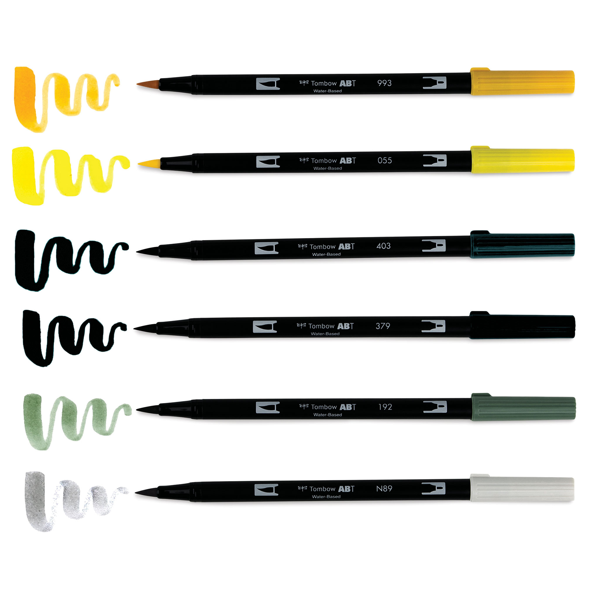 Lemon Squeezy Dual Brush Markers 6/Pkg - Tombow