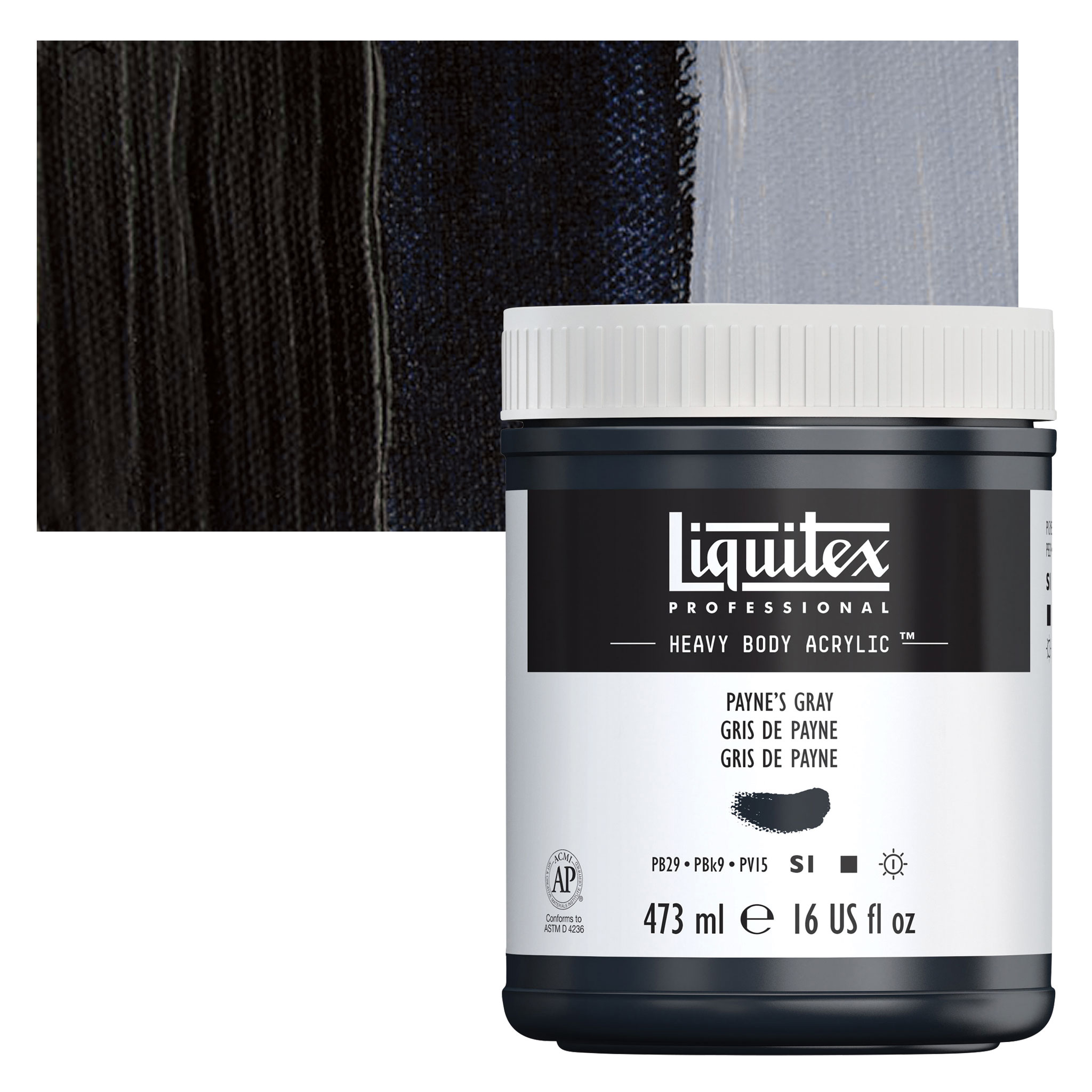 Liquitex Heavy Body Artist Acrylic - Payne's Gray, 138 ml