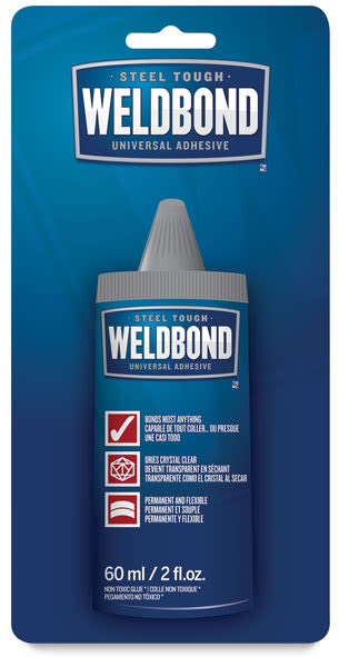 Weldbond Universal Adhesive - Front of package of 2 oz bottle