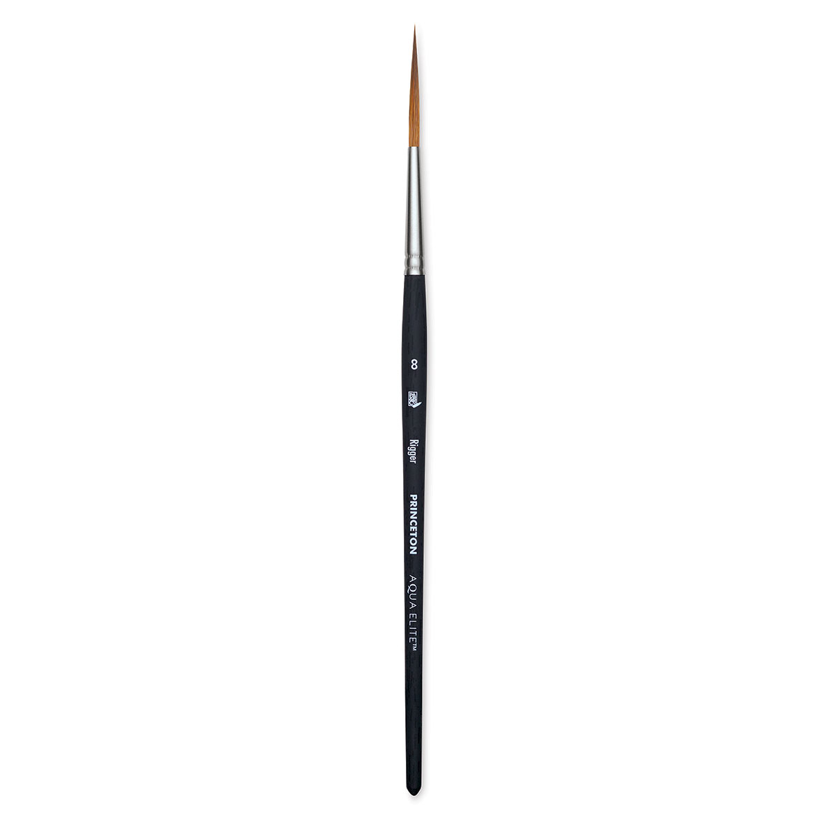 Princeton : Aqua Elite : Synthetic Kolinsky Sable : Watercolour Brush :  Series 4850 : Short Handle : Angle Shader : Size 1/4in